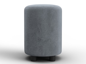 Пуф 001, Велюр, TOWER 10 серый