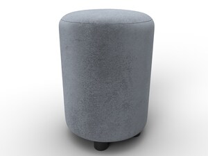 Пуф 001, Велюр, TOWER 10 серый