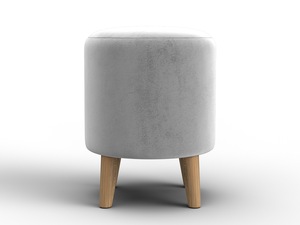 Пуф 002, Велюр, TOWER 01 молочный