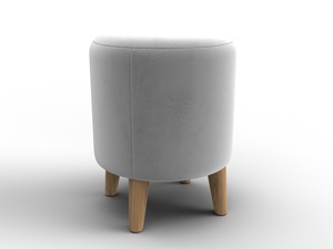 Пуф 002, Велюр, TOWER 01 молочный