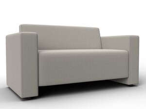 Диван прямой Лига-093, Рогожка, Амур 02 бежевый