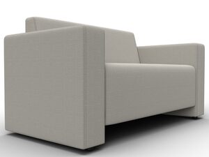 Диван прямой Лига-093, Рогожка, Амур 02 бежевый