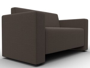 Диван прямой Лига-093, Рогожка, Амур 05 коричневый