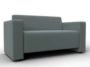 Диван прямой Лига-093, Рогожка, Амур 07 серый