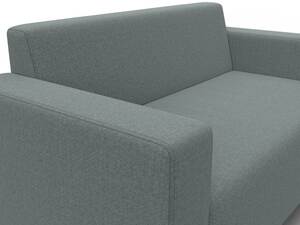 Диван прямой Лига-093, Рогожка, Амур 07 серый