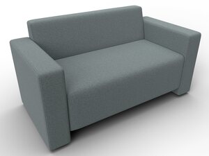 Диван прямой Лига-093, Рогожка, Амур 07 серый