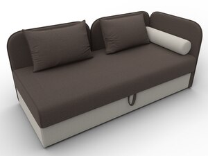 Тахта Лига-094 НПБ, Рогожка, Амур 05 коричневый;Амур 02 бежевый