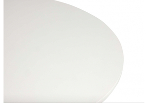 Стол деревянный, Барел 90 белый / золото