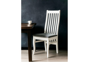 Стул деревянный, Арлет белый / tenerife stone