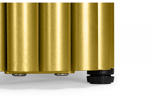 Стол деревянный, Бавария B 160 х 90 белая пленка шагрень / золото