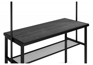 Барный стол, Сари 120х50х171 дпк графит / черный