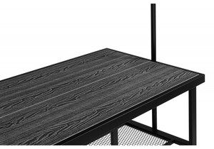 Барный стол, Сари 120х50х171 дпк графит / черный