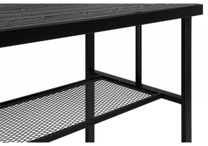 Барный стол, Сари 120х50х171 дпк графит / черный