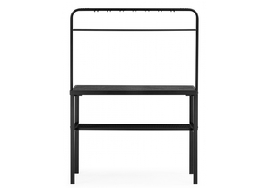 Барный стол, Сари 120х50х171 дпк графит / черный