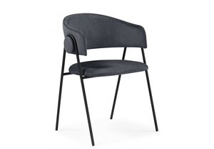 Стул на металлокаркасе, Криспиан темно-серый / черный
