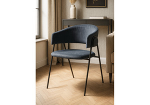 Стул на металлокаркасе, Криспиан темно-серый / черный