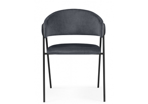 Стул на металлокаркасе, Криспиан темно-серый / черный