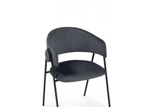 Стул на металлокаркасе, Криспиан темно-серый / черный
