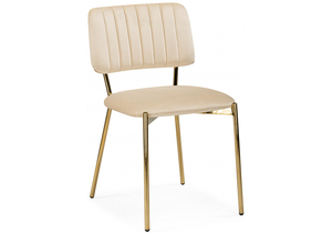 Стул на металлокаркасе, Armond beige / gold