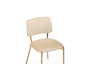 Стул на металлокаркасе, Armond beige / gold