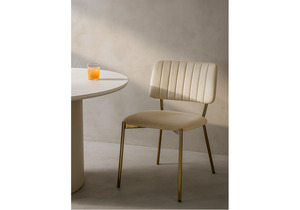 Стул на металлокаркасе, Armond beige / gold