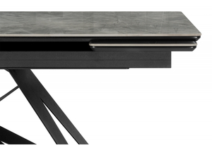 Керамический стол, Блэкберн 160(220)х89 серый мрамор baolai / черный