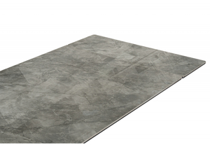 Керамический стол, Блэкберн 160(220)х89 серый мрамор baolai / черный