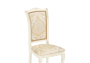 Стул деревянный, Керия слоновая кость / золото патина