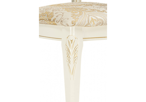 Стул деревянный, Керия слоновая кость / золото патина