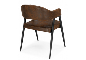 Стул на металлокаркасе, Twin brown / black