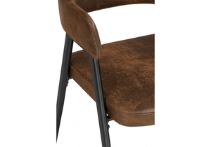 Стул на металлокаркасе, Twin brown / black