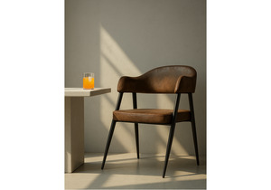 Стул на металлокаркасе, Twin brown / black