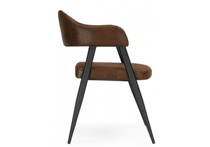 Стул на металлокаркасе, Twin brown / black