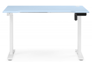 Компьютерный стол, Маркос 140х80 голубой / белый