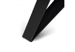 Стол стеклянный, Блэкберн 140(200)х80 кристл белый мрамор / черный