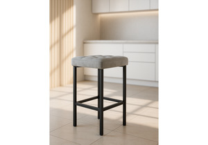 Барный стул, Лофт мадера 20 / черный матовый