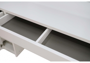 Компьютерный стол, Сити-12 белый шелк