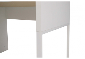 Компьютерный стол, Сити-12 белый шелк