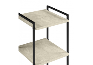 Стеллаж, Таймон бетон / черный