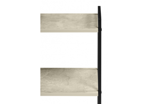 Стеллаж, Таймон бетон / черный