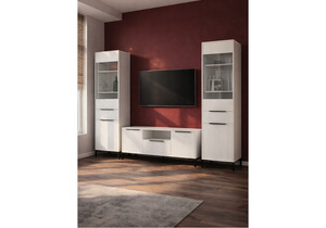 Готовая гостиная, Иадама белый / белый глянец комплектация 4