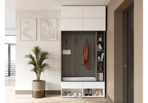 Корпусная мебель, Роут белый / графит комплектация 9