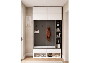 Корпусная мебель, Роут белый / графит комплектация 9