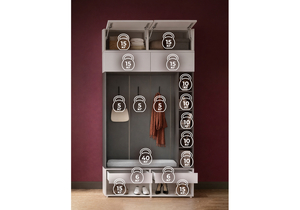 Корпусная мебель, Роут белый / графит комплектация 9