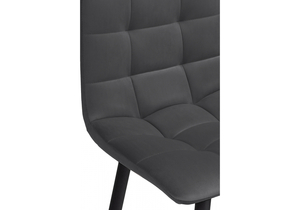 Барный стул, полубарных Симпл 2 шт темно-серый / черный