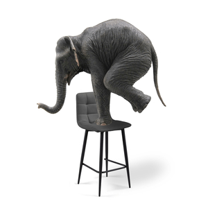 Барный стул, полубарных Симпл 2 шт темно-серый / черный