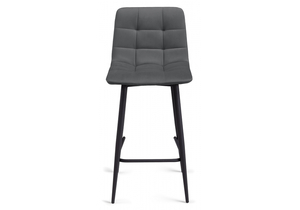 Барный стул, полубарных Симпл 2 шт темно-серый / черный