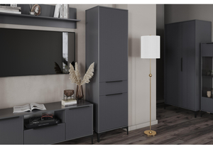 Шкаф, МС Иадама графит / графит софт