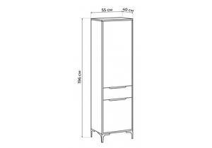 Шкаф, Иадама белый / белый глянец