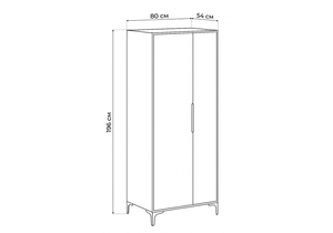 Шкаф, Иадама двухстворчатый кашемир / кашемир